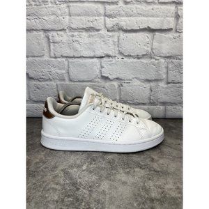 Adidas Advantage F36223 'Cloud White Copper Metallic' Women's Leather Shoes Sz 9